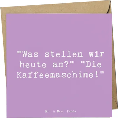 Produktbild von Mr. & Mrs. Panda Grußkarte Spruch Freude am Morgen - Lavendeltraum - Geschenk, faltkarte, Klappkarte, Gefühl, schenken, Humor, Glückwunschkarte, anlasskarte, Zitat