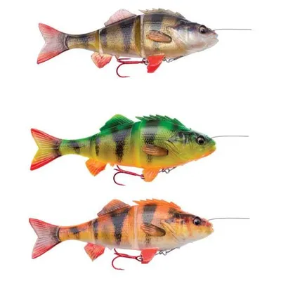 Produktbild von Savage Gear 4D Line Thru Perch Gummifisch Barsch, Farbe:Albino, Länge / Gewicht:17cm - 63g