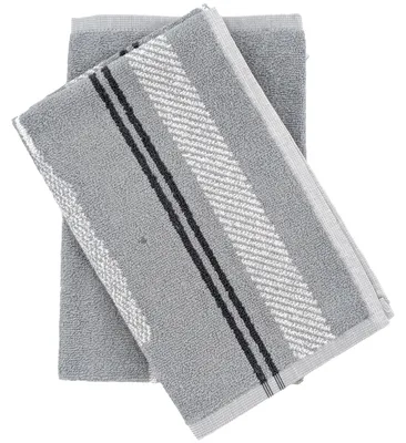 Produktbild von Set mit 2 Baumwoll-Küchentüchern, 50 x 50 cm, Grau