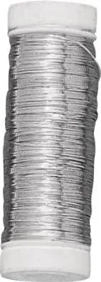Obrázek produktu pro Rayher 2403600 Rayher Silberdraht mit Kupferkern Basteldraht silber 0,25 Ø mm 100,0 m 1 Rolle