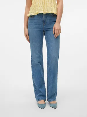 Produktbild von Vero Moda Tessa Straight Li3114 Hochtaillierte Jeans Blau 25 / 34 Damen Blau 25