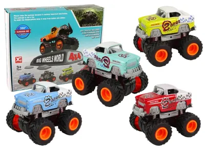 Obrázok produktu pre Model klasických veľkých kolies 4x4 v 4 farbách