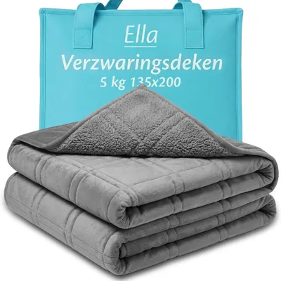 Produktbild von Verzwaarde Decke Sherpa Fleece, 135 x 200 cm, 5 kg, für besseren Schlaf