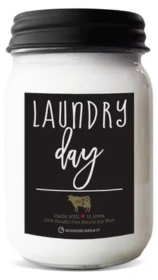 Obrázek produktu pro MILKHOUSE CANDLE, vonná svíčka "Laundry Day", skleněná nádoba (368 g)