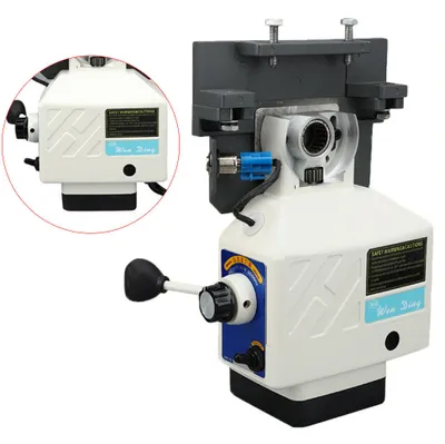 Zdjęcie produktu dla Maszyna do cięcia z przenośnikiem nożowym Silencieux pozioma 220v Power Feed 450in.ib do frezarki pionowej X AXIS AL-310X-axis