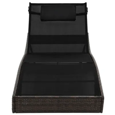 Produktbild von "Winterschlussverkauf "Sonnenliege HOMMIE - Gartenliege - Gartenmöbel - mit Kissen Poly Rattan Braun - 213x70x(40-91,5) cm NeuMöbel 9943428