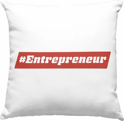 Produktbild von Trendation - Entrepreneur Deko-Kissen mit Füllung 40x40 Entrepreneurship Geschenk Spruch Motivation (Blau)