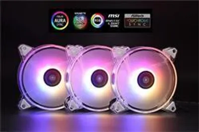 Obrázok produktu pre 1stCOOL KIT AURA EVO CRYSTAL ARGB 3x Crystal White ventilátor + ARGB Nano Controller