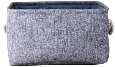 Produktbild von Aufbewahrungsbox mit Tragegriffen – Dunkelgrau – 36 x 26 x 18 cm