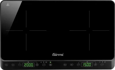 Immagine prodotto di Girmi PI51 Nero Superficie piana 56 cm Piano cottura a induzione 2 Fornelli