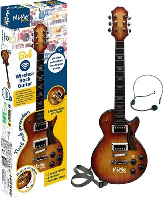 Zdjęcie produktu dla MeMe Bob, Instrument muzyczny zabawka, Gitara, 5 lat(a), Brązowy