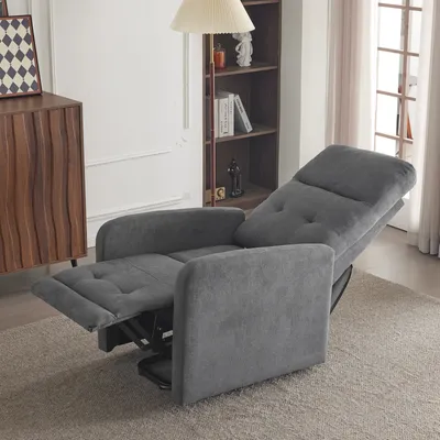 Produktbild von FCH Elektrisch Aufstehhilfe Relaxsessel , Fernsehsessel mit Liegefunktion, 1 Seitentasc, Liegen TV Sessel , 74 x 66 x 102cm, Grau