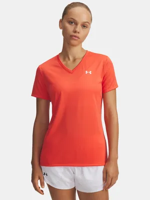 Produktbild von Under Armour Tech Ssv Solid Kurzarm-t-shirt Orange M Frau Orange M