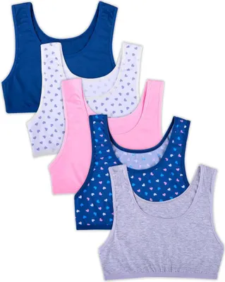 Produktbild von 5er Set Mädchen Bustier BH - Herz - Bunt