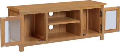 Image de vidaXL Armoire TV 110x35x44 cm chêne massif