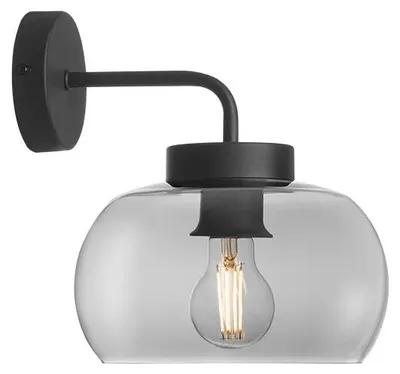 Imagen del producto de CROMA AP 1x42W E27, color /gris ahumado, aplique de pared