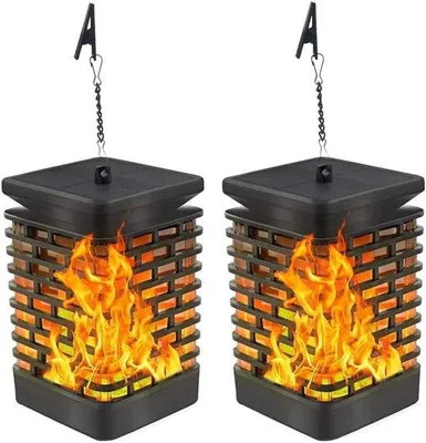 Image de Lampes solaires - Lampes d'extérieur suspendues étanches - Lot de 2