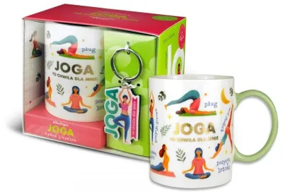 Produktbild von Set Tasse + Schlüsselanhänger Yoga (Geschenke)