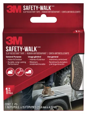 Produktbild von 3M™ Safety-Walk™ Antirutschbelag Allzweck Innen und Außenbereich 25,4mm x 4,57m