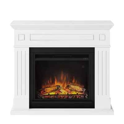 Image de Cheminée électrique décorative "Larsen" Blanche - Powerflame