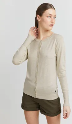 Produktbild von OXMO OXHlin - 21950012ME Damen Strickjacke Feinstrick Cardigan Strickcardigan