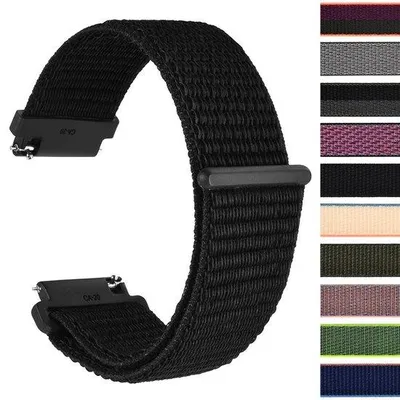 Immagine prodotto di Fascia sportiva in nylon 20 mm - nera, morbida, traspirante