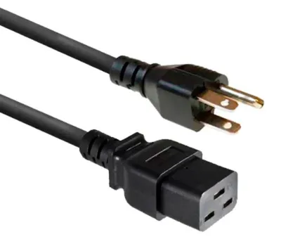 Image de ACT AK5445 Câble d'alimentation Noir 1,8 m Coupleur C19 (AK5445)