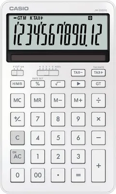 Image de Casio JW-200DQ calculatrice Bureau Calculatrice basique Blanc
