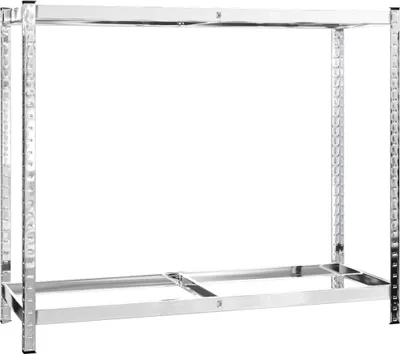 Immagine prodotto di Portagomme a 2 ripiani argento 110x40x110 cm in acciaio