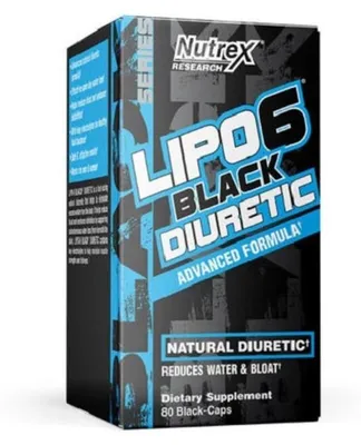 Produktbild von Nutrex Lipo 6 Black DIURETIC 80 Kapseln