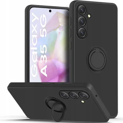 Immagine prodotto di Custodia per Samsung Galaxy A35 5G Silicone Ring CASE PLECKI + VETRO PROTETTIVO 9H