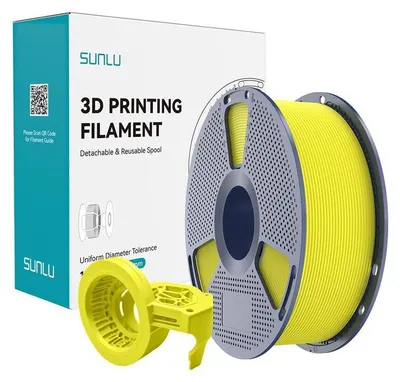 Produktbild von Sunlu PETG Hochgeschwindigkeitsfilament Gelb für FDM Drucker