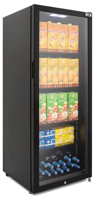 Produktbild von HCB Glastürkühlschrank - 248 Liter - schwarz - 230V - 5100