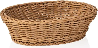Produktbild von Korb Weaver Pro Tischkörbe, 25 x 19 x 6,5 cm, oval, beige, Polypropylen, BPA frei