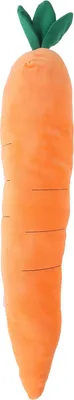 Produktbild von Karotten-Quietschspielzeug für Hunde, bissfest, lindert Angstzustände, Kauspielzeug in Kauform zum Spielen, L 75 cm