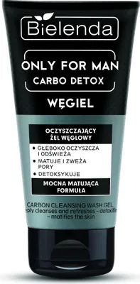 Produktbild von Bielenda Only for Man Carbo Detox Reinigungsgel mit Aktivkohle, 150 ml