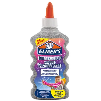 Produktbild von ELMER'S Glitzerkleber "Glitter Glue" silber 177 ml