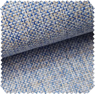 Produktbild von novely® LARISO - Gewebter Polsterstoff - Melierter Möbelstoff - Flachgewebe - Meterware 1lfm - Farbe: 74 Creme Hellblau