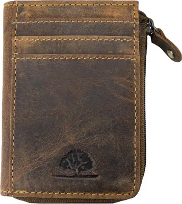 Immagine prodotto di Greenburry Portamonete vintage piccolo in pelle 1685, colore:Marrone