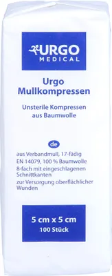 Produktbild von URGO MULLKOMPR 5X5CM UNST, 100 St KOM