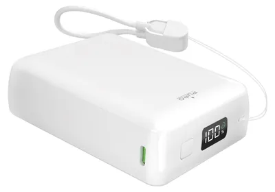 Productafbeelding van Mini-powerbank "Power Cube 20" 20000 mAh met geintegreerd LCD-scherm