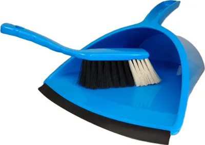 Produktbild von Kehrgarnitur "Jumbo", Schaufel + Handfeger, BLAU