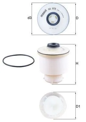Immagine prodotto di Filtro carburante KNECHT KX 573D