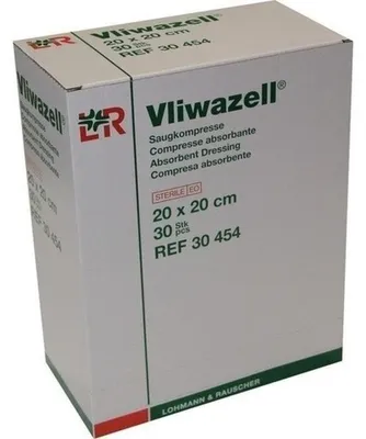 Productafbeelding van Lohmann Rauscher Vliwazell steriele zuigkompressen, 20 x 20 cm, 30 stuks