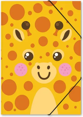 Produktbild von itenga Postmappe A4 PP Motiv Kawaii GIRAFFE aus langlebigem Kunststoff