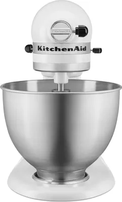 Produktbild von KitchenAid 5K45SSEFW, Standmixer, Weiß, Schlagen, Kneten, Mixen, Rührer, 1,15 m, 4,3 l, 220 RPM