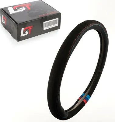 Produktbild von Lenkradbezug Lenkrad Ø 38x9 cm schwarz anthrazit rot blau für AUDI für PORSCHE