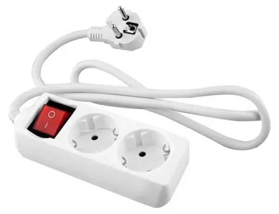 Produktbild von Onlex 2 Steckdosen Mit Schalter Mehrfachsteckdose Durchsichtig One Size / EU Plug 220V Durchsichtig One Size