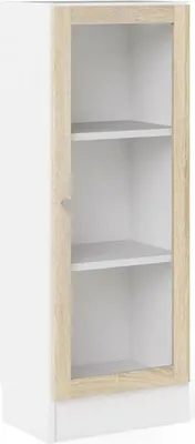 Produktbild von Dmora Bücherregal Alexiane 40,6x28,3x107,2 cm Weiß 2 Böden 1 Tür