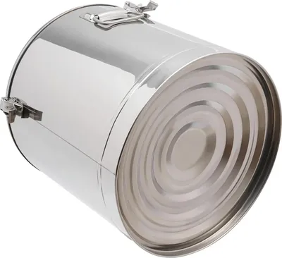 Obrázek produktu pro Termoska – izolovaná nádoba na potraviny – 32 l – nerezová ocel – s víkem – udržuje teplé/studené až 8 hodin – 36,5 x 45,5 cm – stříbrná